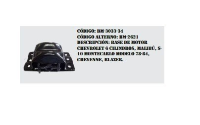 Base Motor 8 Cil Malibu S10 Cheyenne Monte Carlo Blazer