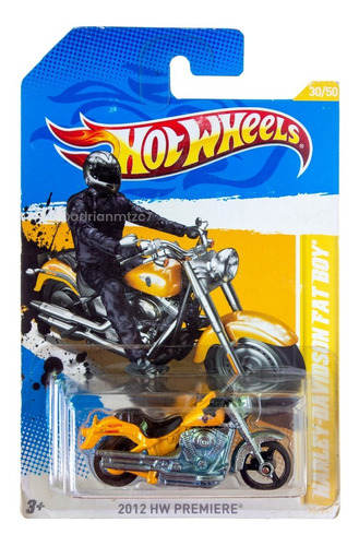 Harley-davidson Fat Boy Hot Wheels 2012 Hw Premiere 30/50