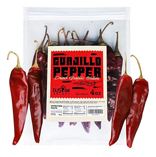 Condimento Mexicano  Fusion Select Guajillo Chiles Pepper -
