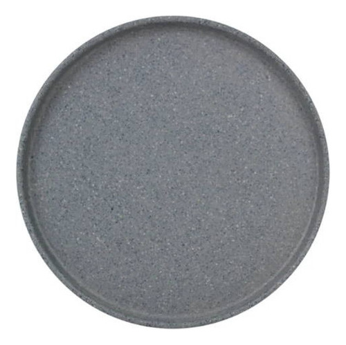 Juego 4 Platos Barcelona 20 Cm Melamina Gray Granite Tavola