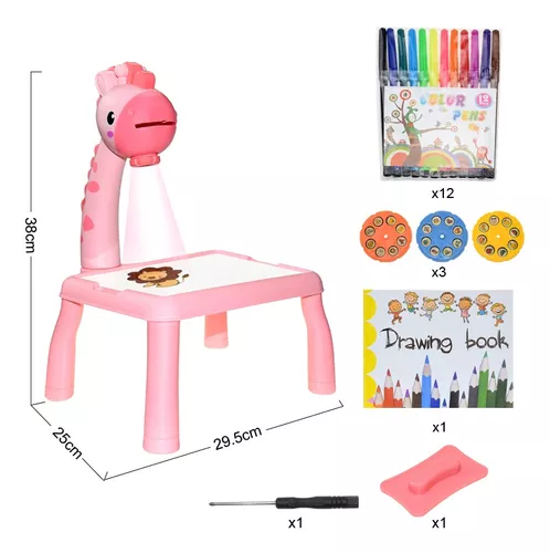 Mesa De Dibujo Infantil Jirafa Con Proyector Para Dibujar
