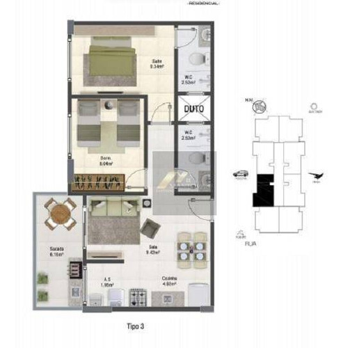 Imagem 13 de 20 de Apartamento Com 2 Dormitórios , Incluso No Programa Minha Casa, Minha Vida, Escritura Grátis,- Guilhermina - Praia Grande/sp. - Ap1468