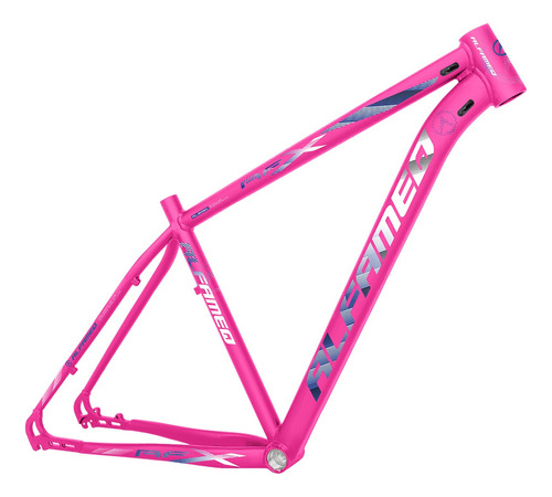 Quadro Bicicleta Aro 29 Aluminio Alfameq Afx Freio A Disco Cor Rosa Azul Com Branco Tamanho Del Quadro 15