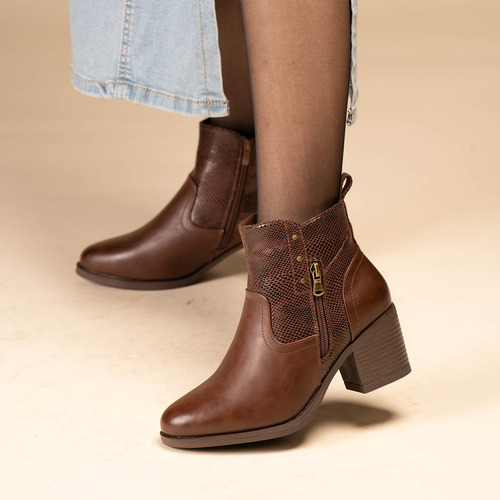 Botín Casual Mujer Camel Khosi Chinitown