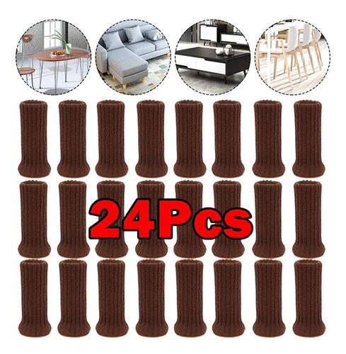 D 24 Unids/set Muebles Pierna Calcetines Silla Pies Cubre