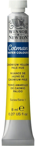 Acuarela Cotman Winsor And Newton Pomo 8 Ml Color Amarillo De Cadmio Pálido 119