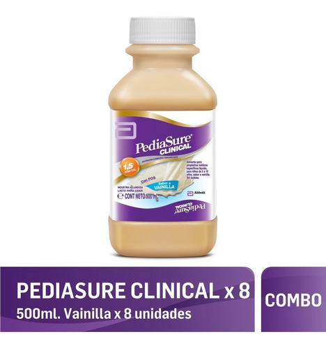 Pediasure Clinical Vainilla 500 Ml X 8 Unidades