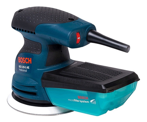 Lijadora profesional roto orbital Bosch Professional GEX 125-1 AE con sistema velcro azul 250W 127V