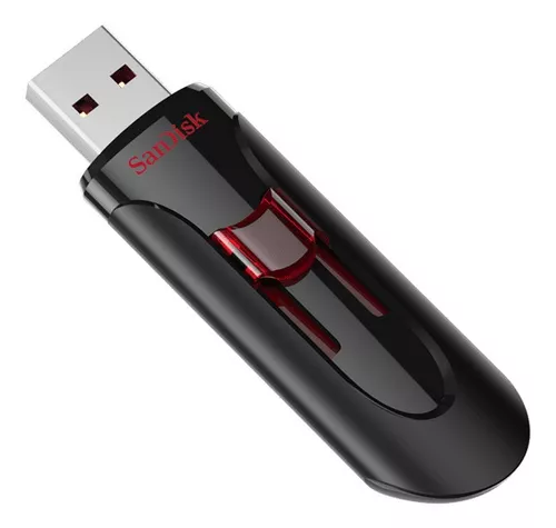 Pendrive Sandisk Cruzer Glide 64gb Negro/rojo