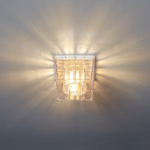 Luminária Spot De Sobrepor Efeito Cristal + Lâmpada 220v