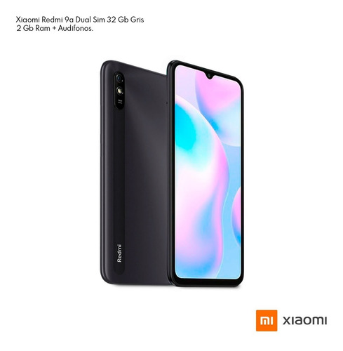 Imagen 2 de 6 de Xiaomi Redmi 9a Dual Sim 64 Gb Gris 4gb Ram + Audifonos