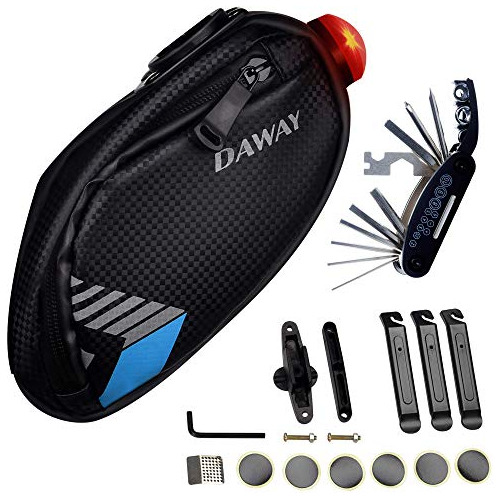 Bike Repair Kit With Taillight - A36 Waterproof Bicycle...