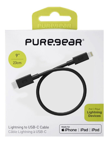 Puregear Cable Mfi A Usb C Certificado 22cm