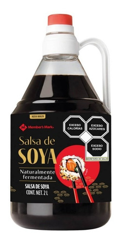 Salsa De Soya Members Mark Naturalmente Fermentada De 2 Lts