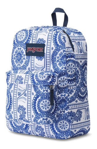 Mochila Jansport Mujer Azul Blanco Super Break Js00t5010l0