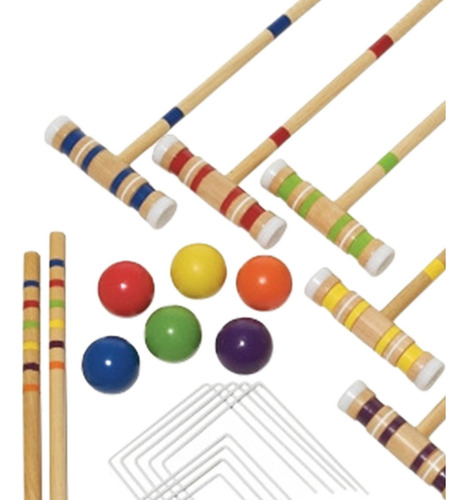 Conjunto De Jogos De Croquet Para Gramado, Conjunto De