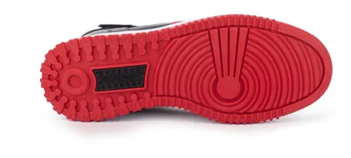 Tenis Casual Karosso Cl sico Blanco Negro rojo Fr 106