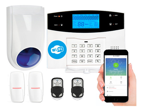 Kit Alarma Domiciliaria Inalambrica Wifi Control Celular