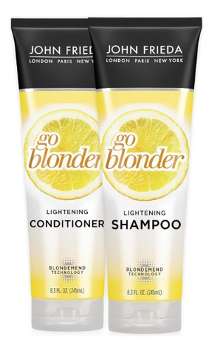  Champú Aclarador Y Acondicionador Sheer Blonde Go, John Frie