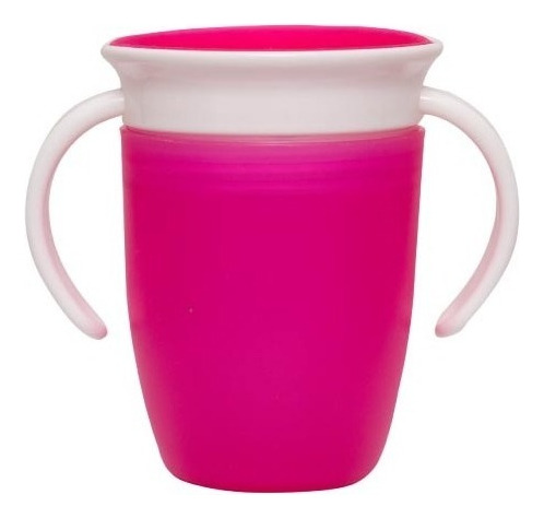 Vaso Entrenador Antiderrame 360 Para Bebé Color Rosa