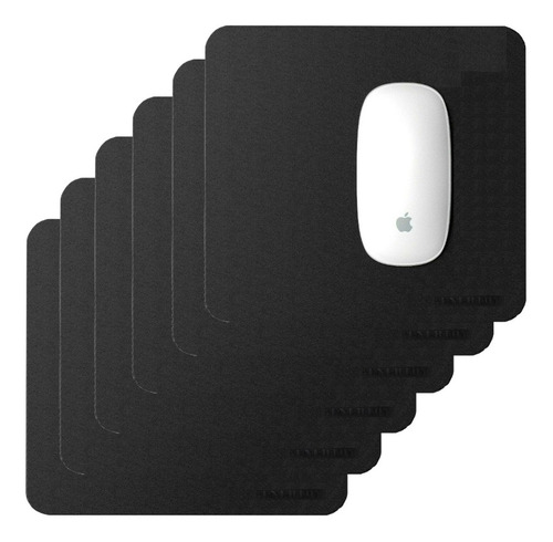Kit 7 Mousepad Couro Atacado 20x20 + Porta Copos