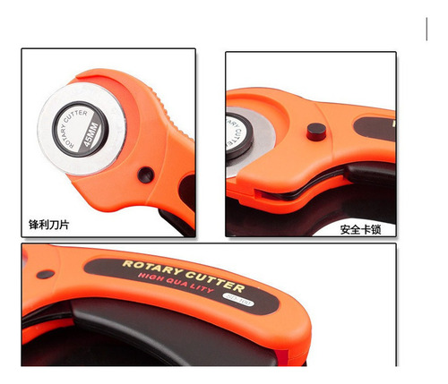 Cortador Rotatorio Diy 45mm Para Cortar Tela, Papeles, Cuero