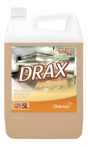 Drax Antigrasa Diversey 5l - L a $13000