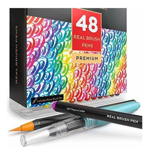 Rotuladores Arteza Real, 48 Colores Para La Pintura De Acuar