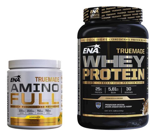 Truemade Whey Protein Ena X 2 Lb + Truemade Amino Full 146g