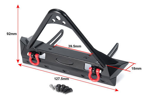Da Paragolpes Delantero Con Gancho De Remolque For Axial
