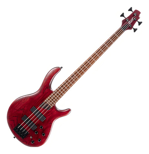 Bajo Rojo Cort B5 Element Activo Tarraxa Hipshot De 5 cuerdas