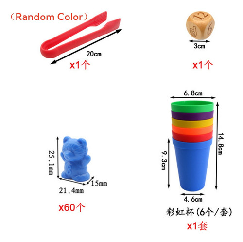 Juguetes Educativos A Juego Con Vasos Apilables De Colores