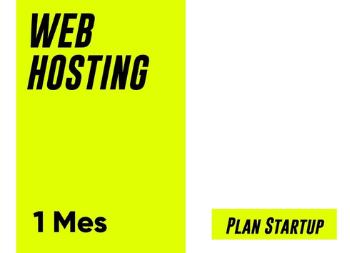 Web Hosting - Plan Startup - Wordpress Incluido - $233 X Mes