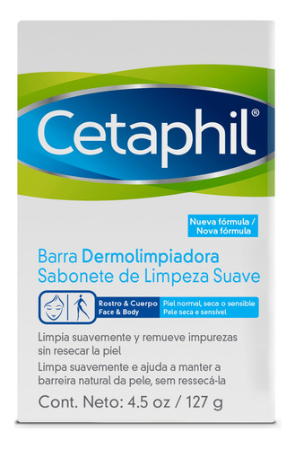 Jabón En Barra Cetaphil Dermolimpiadora 127 G