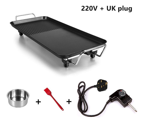 Parrilla Eléctrica Antiadherente De 1300w For Barbacoa,