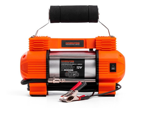 Compresor Portátil Auto 12v Hamilton Profesional +accesorios