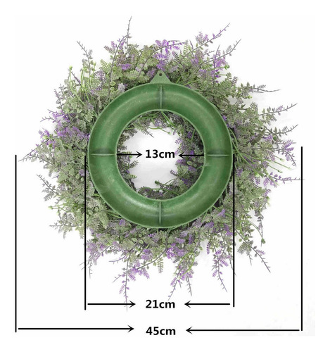 2 Guirnalda De Lavanda Artificial Guirnalda Puerta Exacum