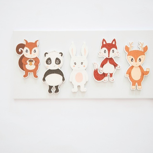 Animales Del Bosque Imantados Magneticos X 5u