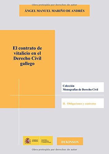 El Contrato De Vitalicio En El Derecho Civil Gallego -sin Co