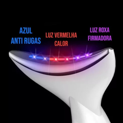 Aparelho Redutor Papada Luzes Led Tira Gordura Pescoço