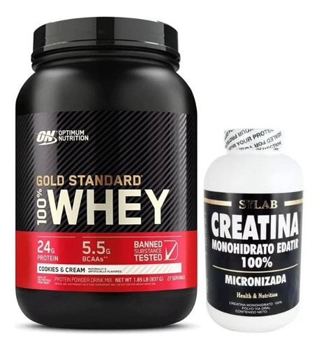 Optimum Nutrition 2lb + Creatina Sylab 300g