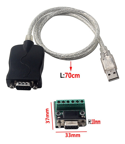 Cable Convertidor De Serie Usb A Rs422/485 Con Chip Ftdi 15k