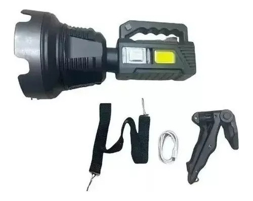 Foco De Caza Linternas Led Potente Lampara Minera 300metros Negro