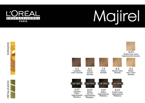 Loreal Profesional Majirel Kit X10 Tintura Con Amoniaco 50gr