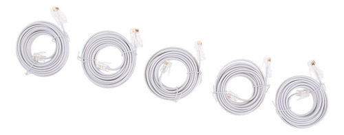 Teléfono Con Cable 8p4c 6p4c De 3 Metros (paquete)