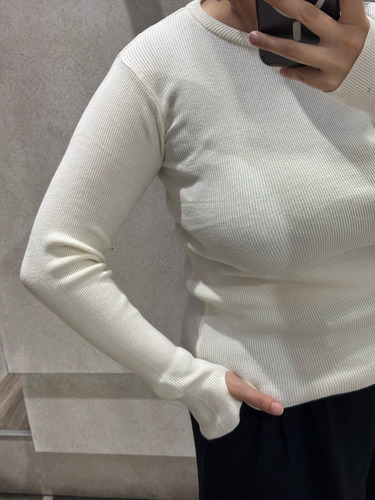 Sweater Basico Abertura Dedo Tejido En Bremer Proyecto Uno