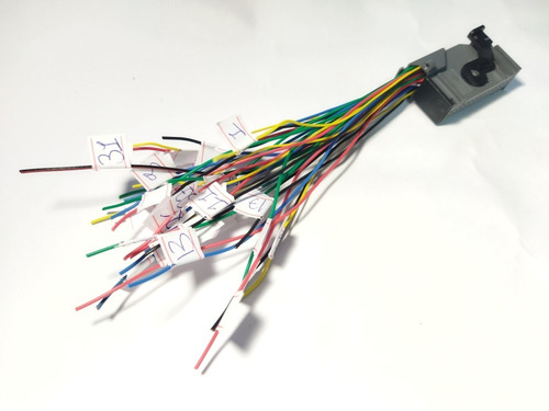 Conector Cinza Com Chicote Painel Instrumentos Ford Cargo