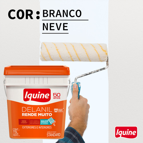 Tinta Acrílica Delanil Alto Rendimento Iquine Standard Fosco