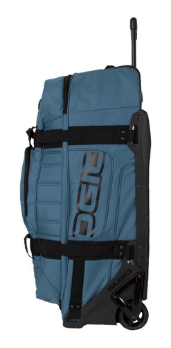Imagen 3 de 5 de Maleta Equipaje Ogio Rig 9800 Wheeled Basalt Azul Motocross