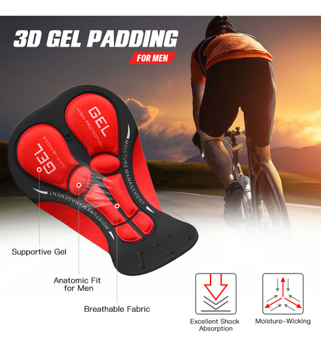Pantalones Cortos De Ciclismo Para Hombre, Transpirables, Ac